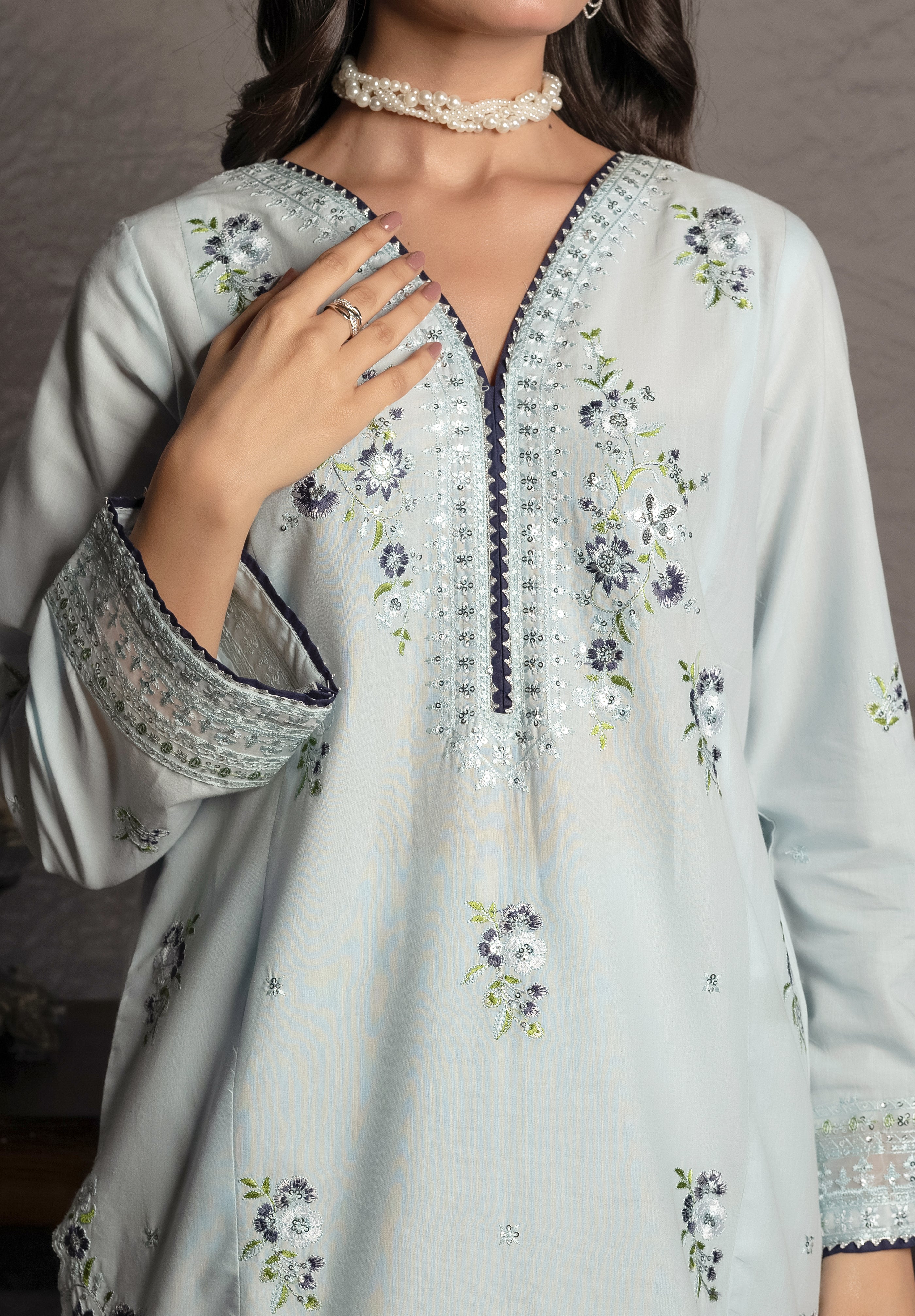 Celeste | 3 pcs Stitched Premium Lawn dress