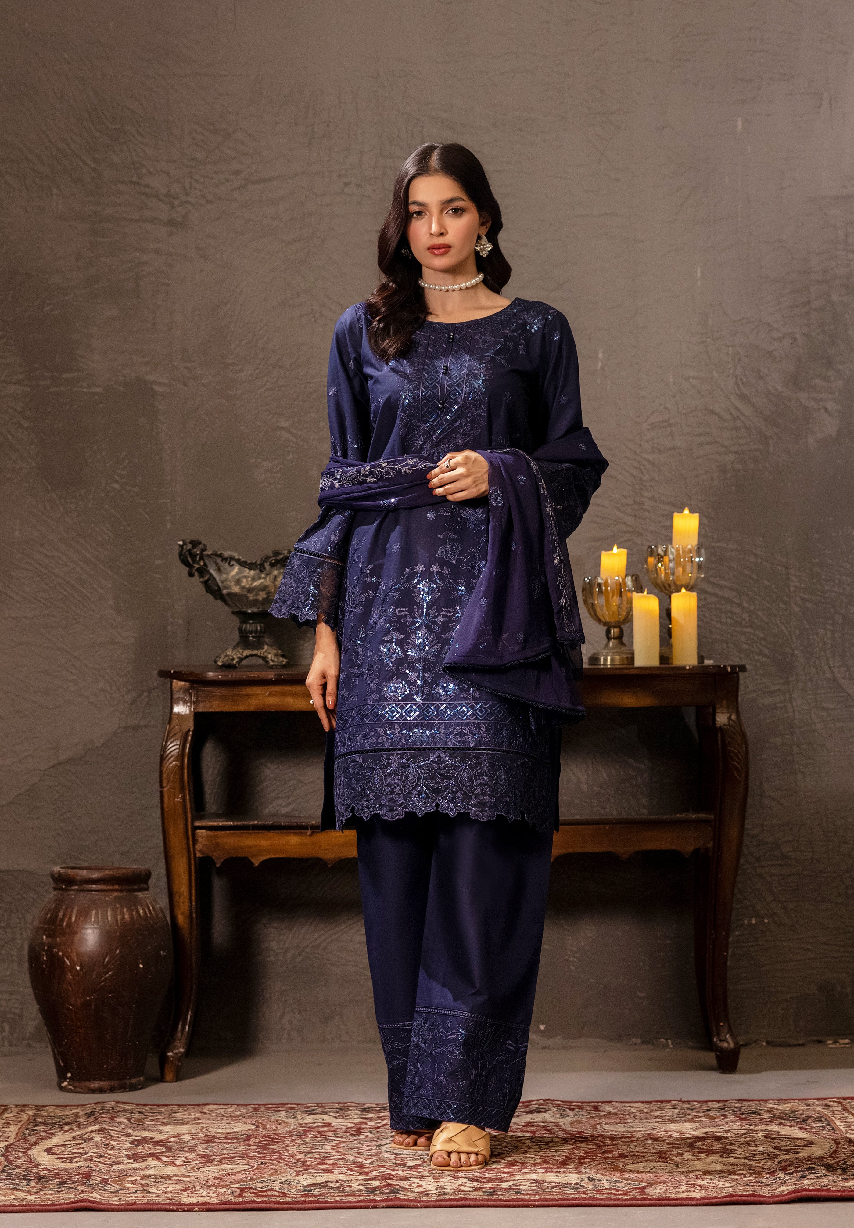 Zafira | 3 pcs Stitched Premium Lawn dress
