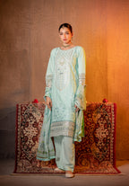 Verdelle | 3 pcs Stitched Premium Lawn dress