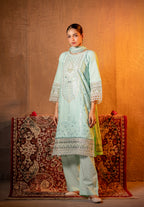 Verdelle | 3 pcs Stitched Premium Lawn dress