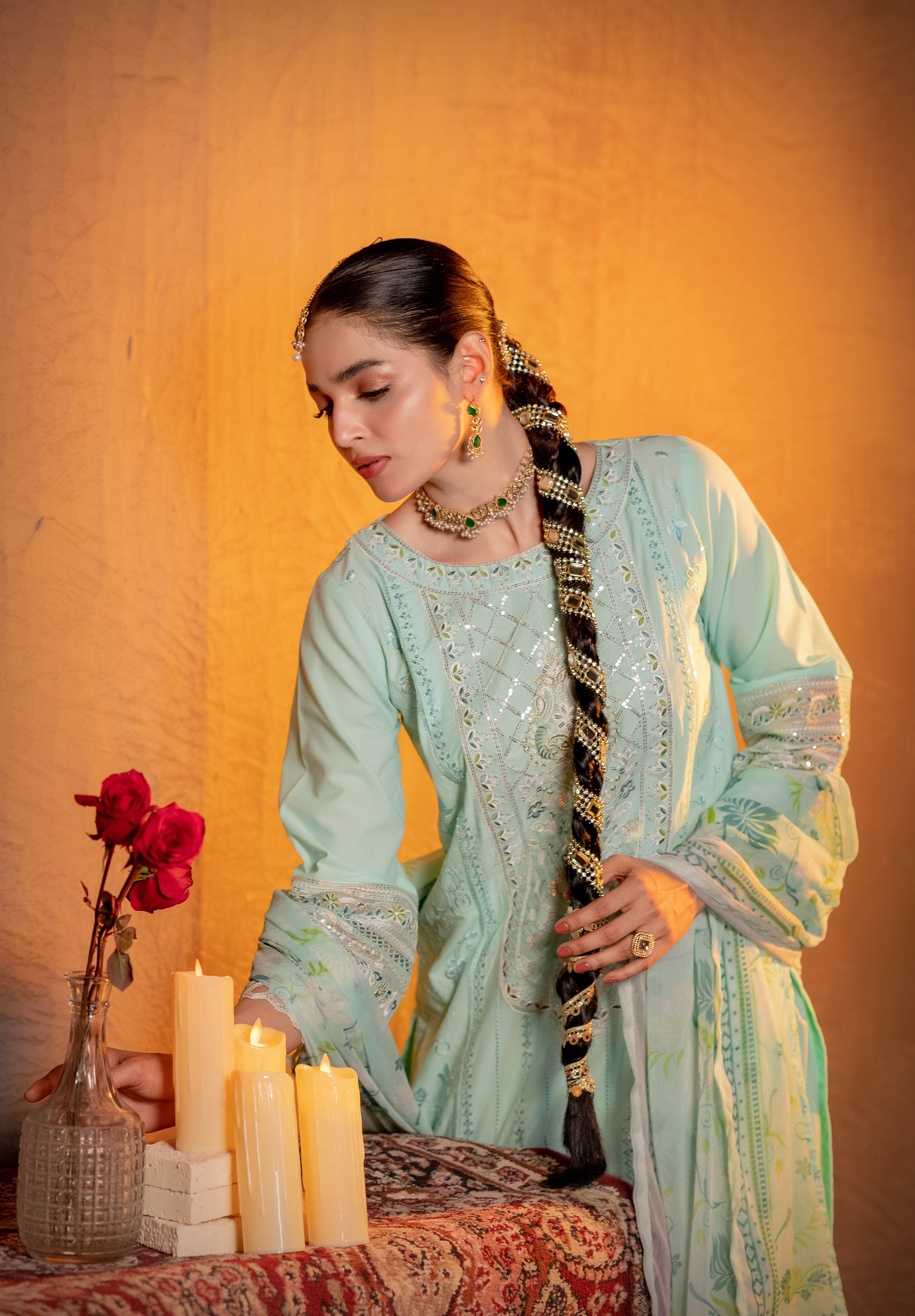 Verdelle | 3 pcs Stitched Premium Lawn dress