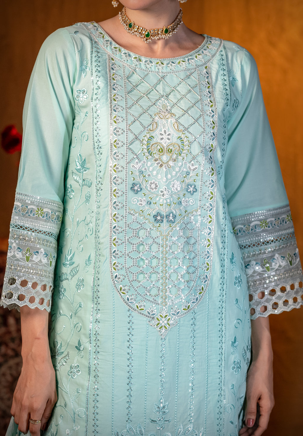 Verdelle | 3 pcs Stitched Premium Lawn dress