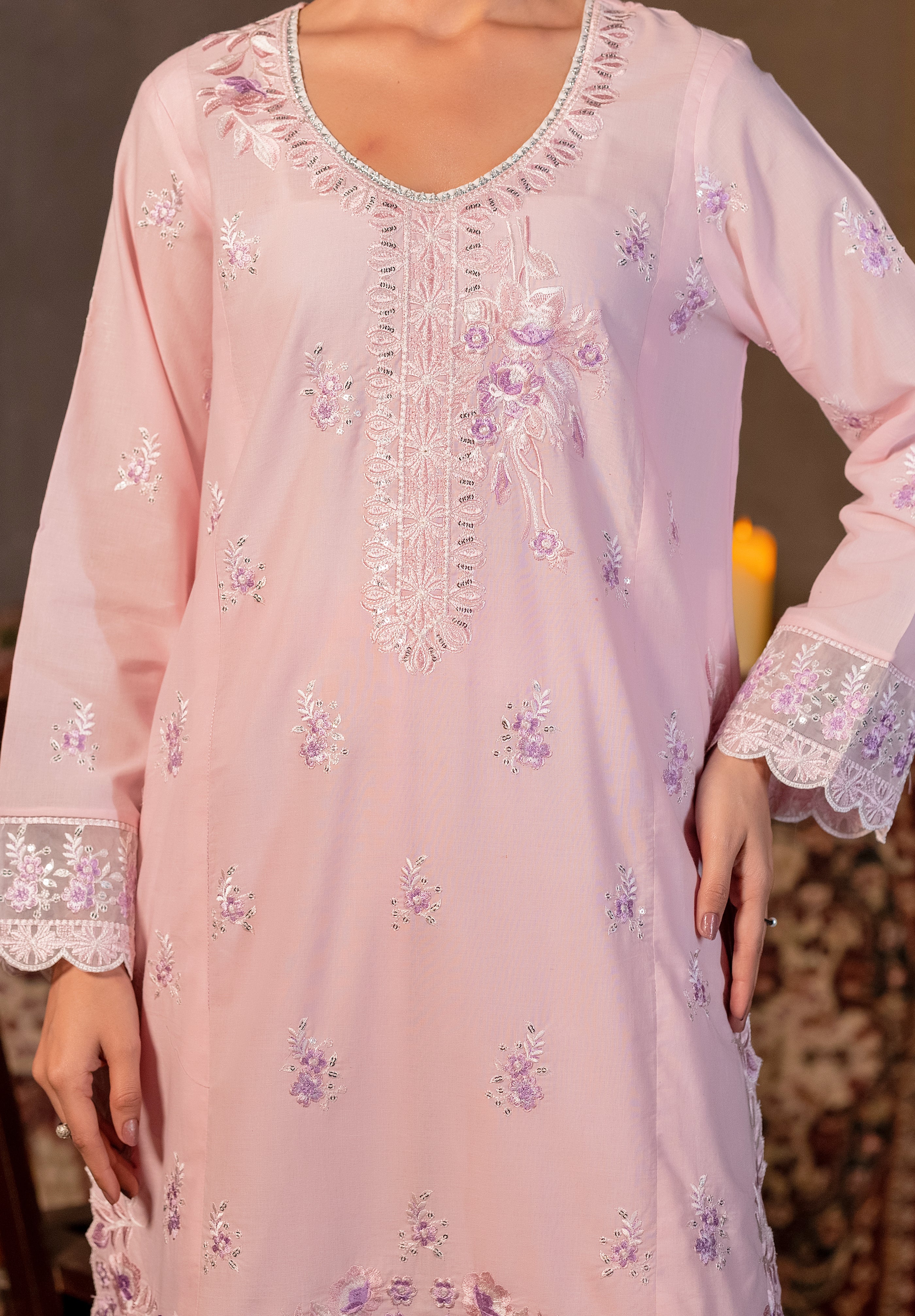 Roselle | 3 pcs Stitched Premium Lawn dress